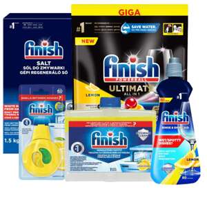 Finish Ultimate All in One Pack s čistiacou tekutinou, 100 kapsúl