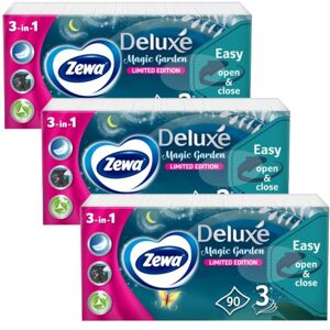 Zewa Deluxe 3-vrstvové Papierové Vreckovky - Limited Edition 3x90 ks
