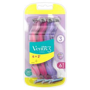 Gillette Venus 3 Colors dámsky holiaci strojček 6 ks