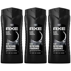 Axe Sprchový kúpeľ čierny 3x400ml