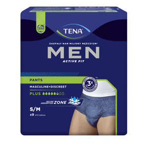 Tena Men Active Fit Pants Plus Inkontinencia-spodná bielizeň S/M...