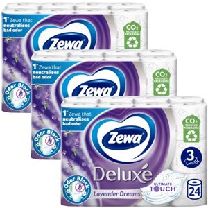 Zewa Deluxe Lavender Dreams 3 Ply Toaletný papier 72 roliek