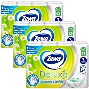 Zewa Deluxe Camomile Comfort 3 Ply Toaletný papier 72 roliek