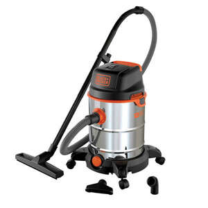 Vysávač na suché vysávanie 30L, 1600W, INOX, BLACK+DECKER BXVC30XDE