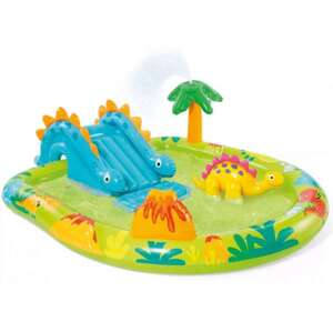 Intex 191x152x58cm nafukovací bazén (57166NP) - Dino - zeleno-modrá