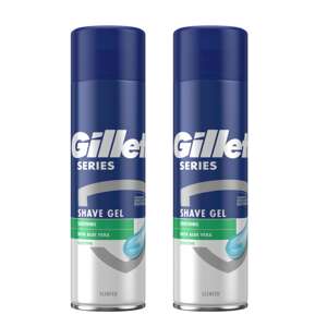 Gél na holenie Gillette Series Sensitive Aloe Vera 2x200ml
