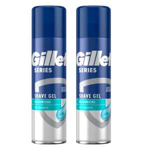 Gillette Series Hydratačný gél na holenie s kakaovým maslom 2x200ml