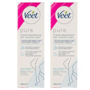 Veet Silk&Fresh Krém na holenie pre citlivú pleť 2x100ml