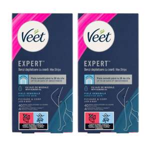 Veet Expert Cold Resin Strips pre citlivú pokožku 2x40ks