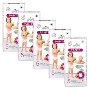 Mesačné balenie plienok Bella Happy Pants 11-18kg Junior 5 (200ks)