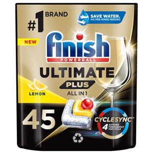 Finish Ultimate Plus All in 1 Lemon Umývačka riadu kapsula 45 ks