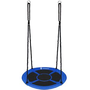 Hniezdo hojdačka, záhradná hojdačka pre deti, 110 cm - modrá