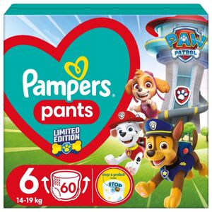 Pampers Pants Plienky 14-19kg Junior 6 (60ks) Paw Patrol