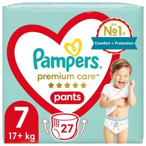 Plienky Pampers Premium Care 17kg+ Junior 7 (27ks)