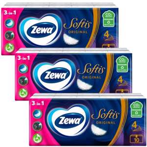 Zewa Softis Original 4-vrstvové papierové vreckovky - bez vône 30...