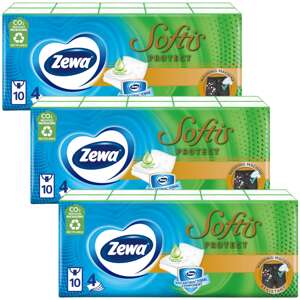 Zewa Softis Protect 4-vrstvové papierové vreckovky 30x9ks (270ks)
