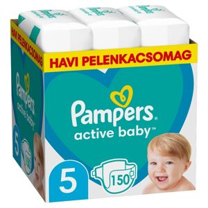 Pampers Active Baby mesačné balenie plienok 11-16kg Junior 5 (150ks)