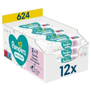 Pampers Sensitive Vlhčené Obrúsky 12x52ks