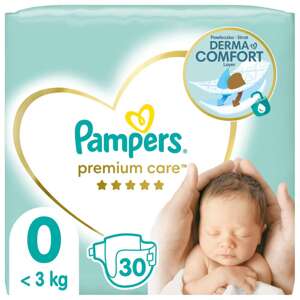 Pampers Premium Care Plienky 0-3kg Newborn 0 (30ks)