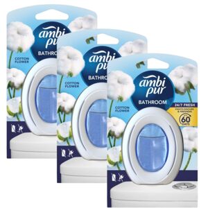 Ambi Pur Cotton Fresh Osviežovač vzduchu do kúpeľne 3db