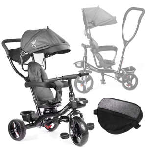 Ikonka Trike Fix Lite Detská trojkolka so strieškou a rukoväťou n...