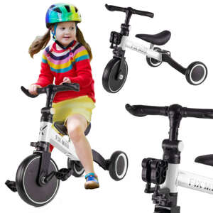 Trike Fix Mini bežecký trojkolesový bicykel 3v1 s pedálmi biely