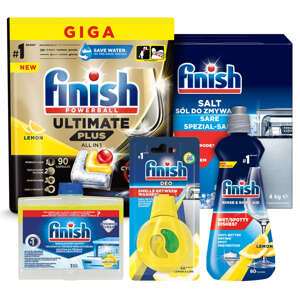 Finish Ultimate Plus All in 1 štartovacie balenie s čistiacou tek...