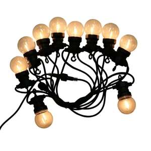 V-TAC LED svetelný girlanda 5m s 10 žiarovkami s vláknom, teplá b...