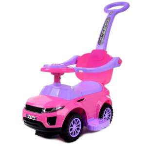 Funfit Kids Detský taxík s vozíkom a závesným držadlom - pink-purple