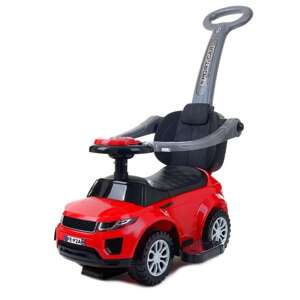 Funfit Kids Detský taxík s vozíkom a závesným držadlom - red