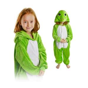 Detský plyšový overal Pigurumi - Žaba - green