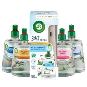 Súprava náplní Air Wick Active Fresh, so sviežou bavlnou