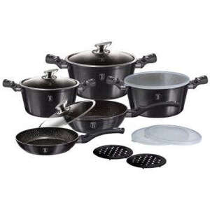 Berlinger Haus Carbon Pro BH 6886 13-dielna mramorovaná keramická sada
