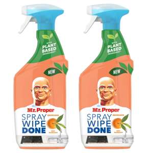Mr. Proper Spray Wipe Hotový odmasťovací čistič Peps Mandarínka 2x800ml
