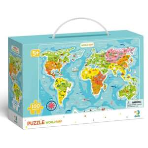 Dodo Puzzle - Mapa sveta 100 dielikov