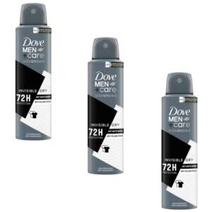 Pánsky dezodorant Dove Invisible Dry 3x150ml