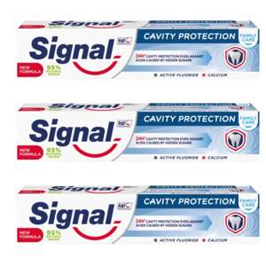 Signal Family Care Zubná pasta na ochranu zubného kazu 3x75ml