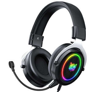 Onikuma X10 RGB Herné Slúchadlá, Čierno-Strieborné