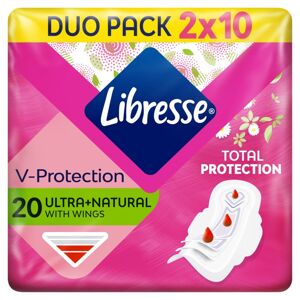 Libresse Ultra+ Natural normál krídlové hygienické vložky s výťaž...
