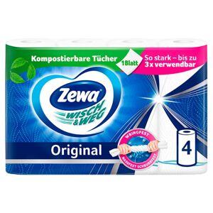 Zewa Wisch & Weg Original 2-vrstvové Papierové utierky 4 rolky