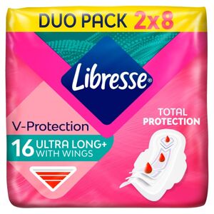 Libresse Ultra Long+ dlhé krídlové hygienické vložky 16 ks