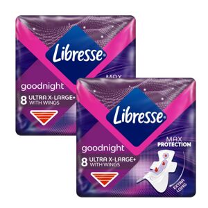 Libresse Goodnight Ultra X-Large Nočná hygienická vložka 2x8ks