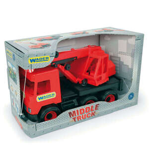 Wader Middle Truck žeriavový vozík 38cm - red