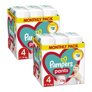 Pampers Pants 2 mesačné balenie plienok 9-15kg Maxi 4 (352ks)