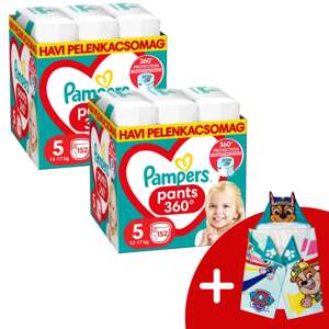 Pampers Pants 2 Mesačné balenie plienok 12-17kg Junior 5 (304ks)...