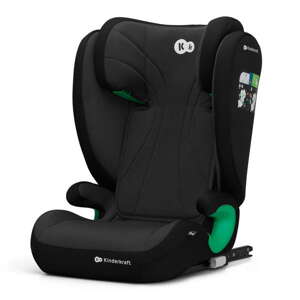 KinderKraft Junior FIX 2 i-Size detská autosedačka 15-36kg, Čierna
