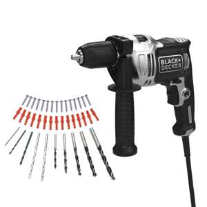Black and Decker BEH71A40SKQS Vŕtačka s dutým profilom 710 W, sivá